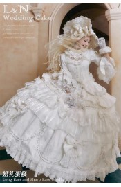 Long Ears&Sharp Ears Wedding Cake Short and Long OP Set(Reservation/4 Colours/Full Payment Without Shipping)